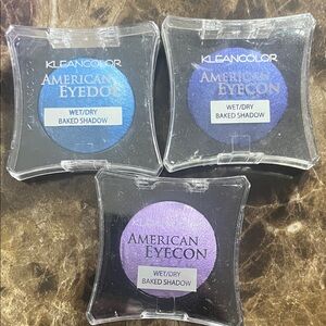 Kleancolor American Eyedol Trio - Blue, Purple, purple Silver